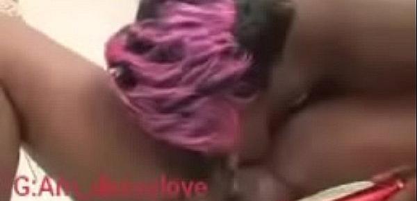  Ebony pregnant lesbian fucked with vibrator